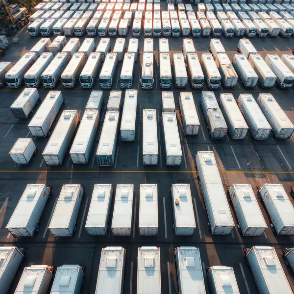 Commercial trailer fleet yard